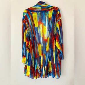 MULTIPLES Brand Colorful Plus Size Lightweight Women’s Cardigan